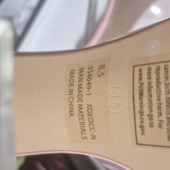 Fashion Nova Pink and Clear Heels with Rhinestone Bow Sz 8.5 - Picture 3 of 6